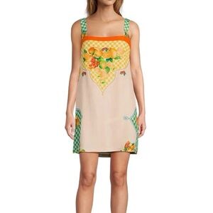 Antonio Melani Multicolor Fruit Print Linen Dress